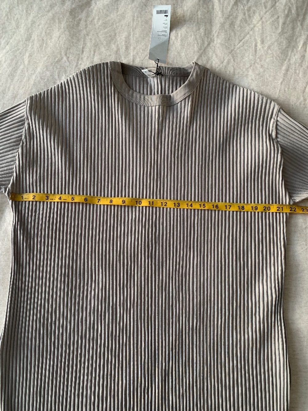 KOTN Blouse Women’s Opal Gary 97% Egyptian Cotton Ribbed long sleeve size L - Picture 11 of 13